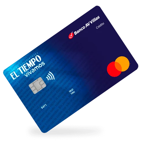 Tarjeta de crédito mastercard El Tiempo Banco AV Villas