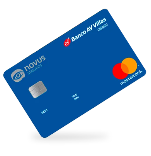 Tarjeta de crédito mastercard Novus Seguros Banco AV Villas