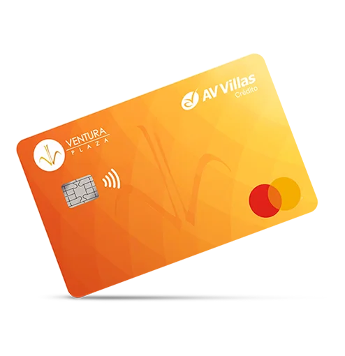 Tarjeta de crédito mastercard Ventura Plaza Banco AV Villas