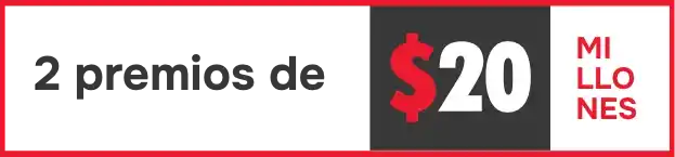 2 premios de 20 millones
