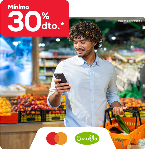 Carulla&nbsp;mínimo 30%