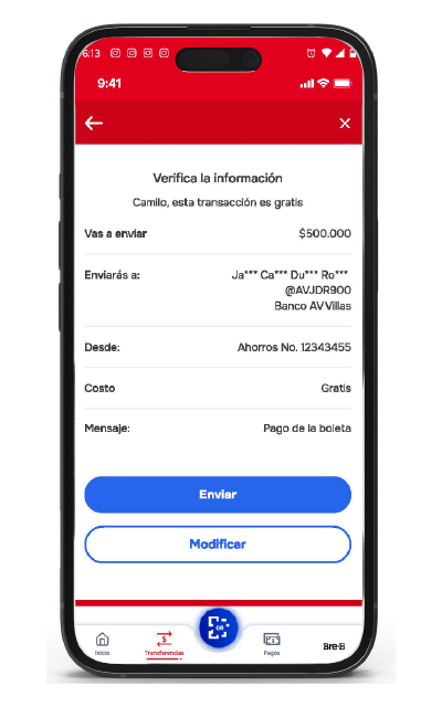 enviar dinero por breb