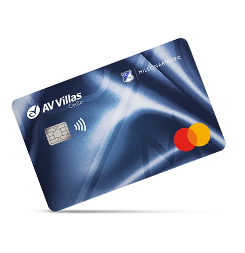 Tarjeta de crédito Mastercard Clásica de Millonarios FC y AV Villas 