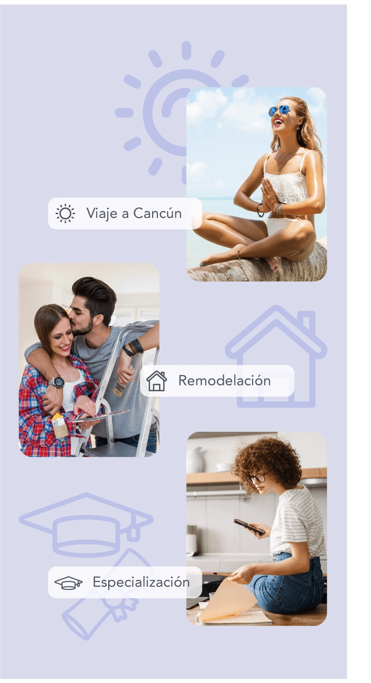 Personas creando sus bolsillos de ahorro desde AV Villas APP