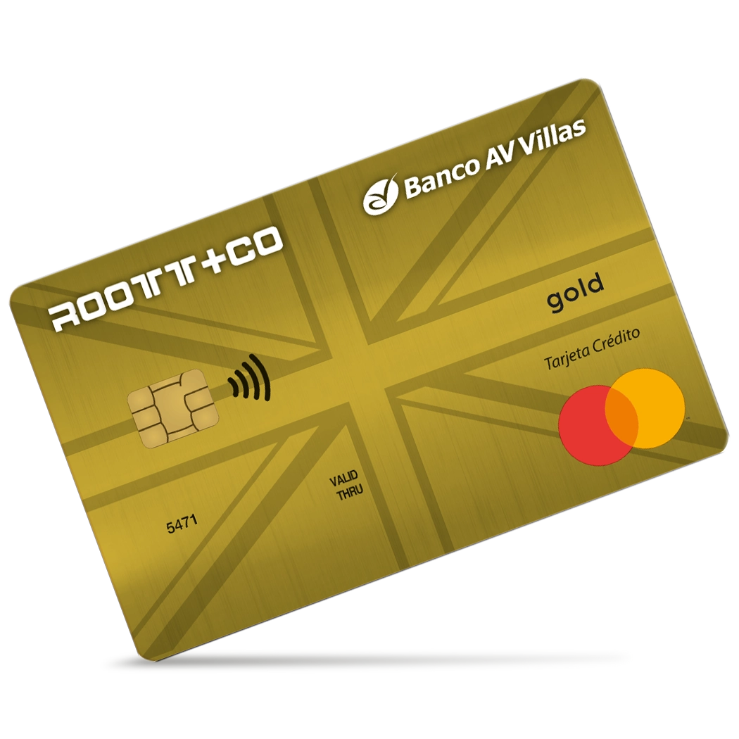 Tarjeta de crédito para comprar ropa Roott+CO de AV Villas