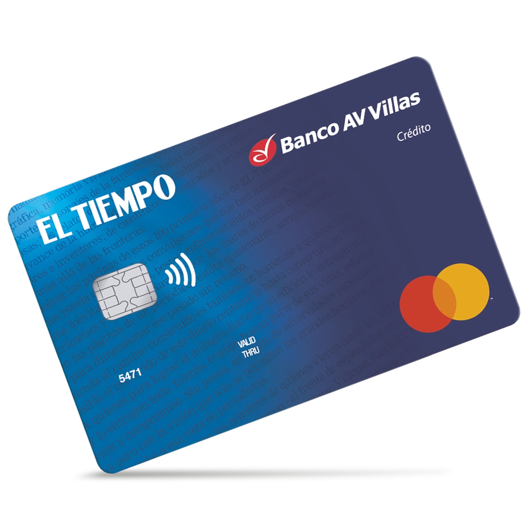 Tarjeta de crédito mastercard El Tiempo Banco AV Villas