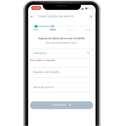 Crea y administra Bolsillos de Ahorro PASO 4