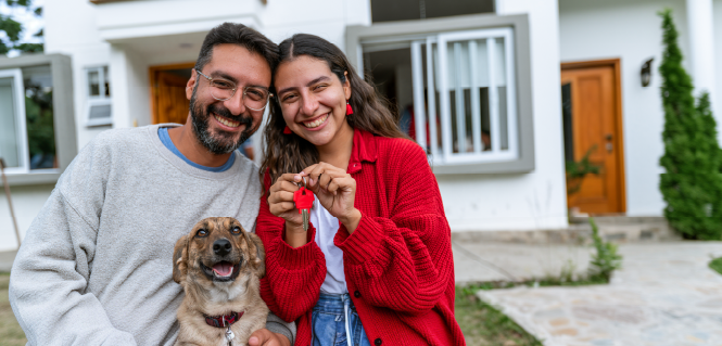 pareja tiene un credito hipotecario para su apto VIS